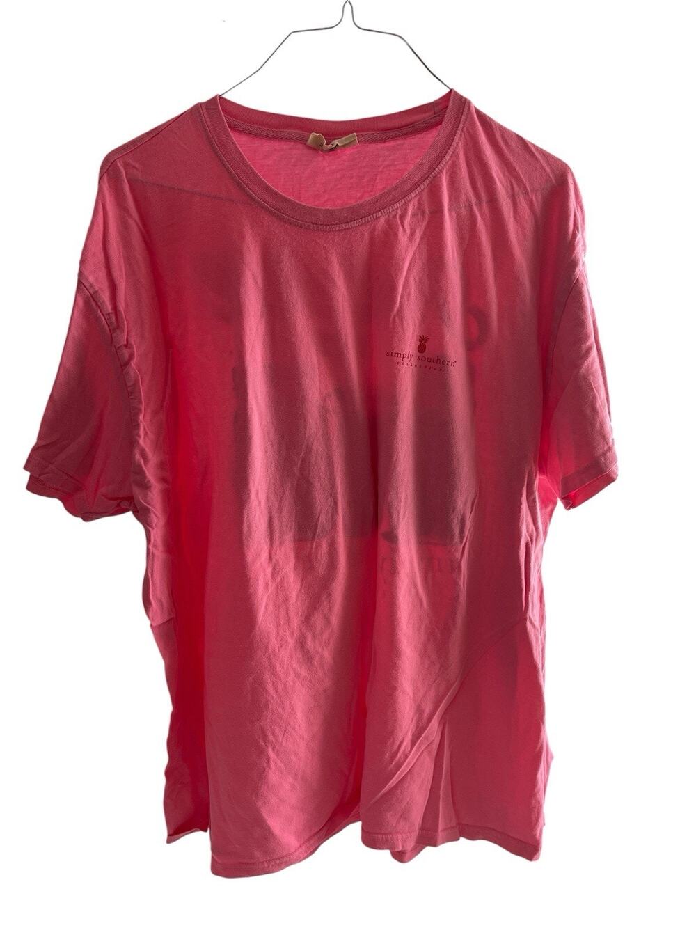 SIMPLY SOUTHERN XXL PINK TEE WITH PICKLES GRAPHICS